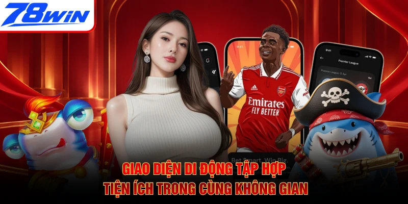 Giao diện di động tập hợp tiện ích trong cùng không gian